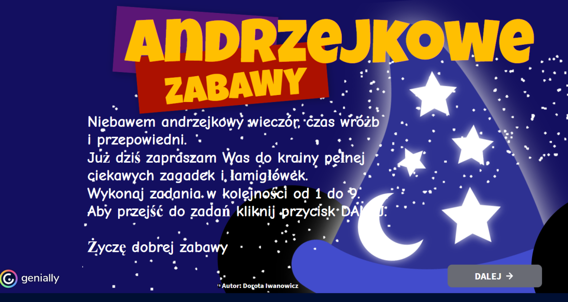 Andrzejkowy pokój zagadek