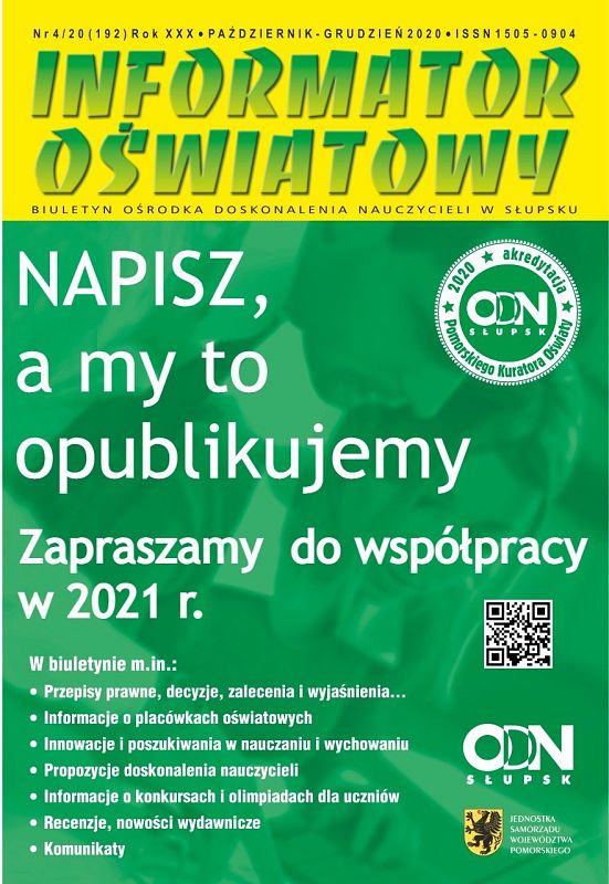 Napisz do "Informatora Oświatowego" - zapraszamy do współpracy