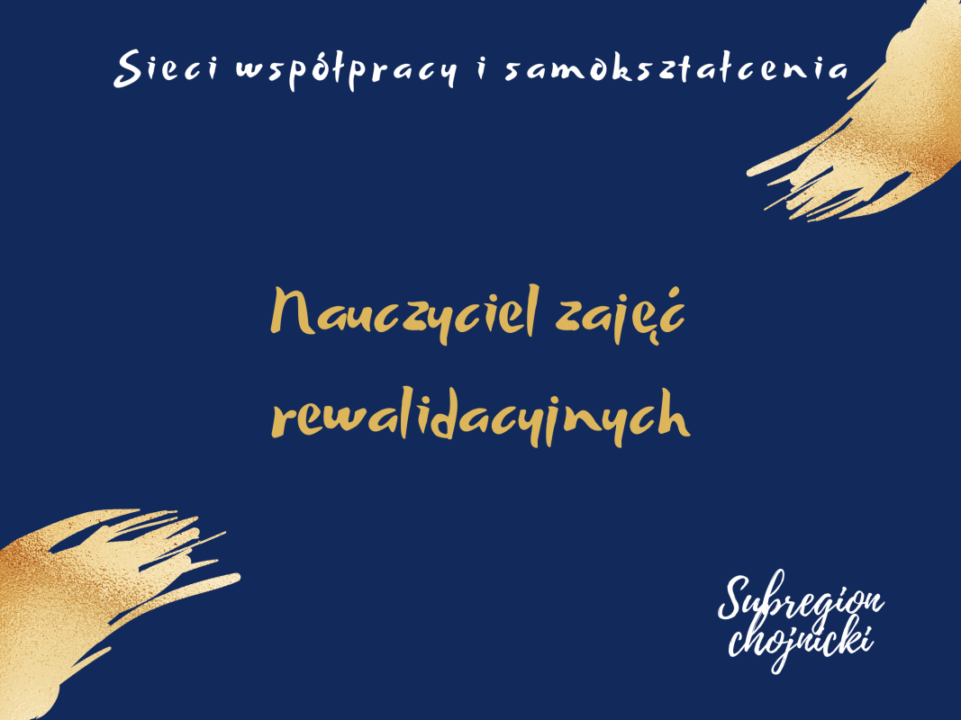 Sieć 12b: Nauczyciel zajęć rewalidacyjnych