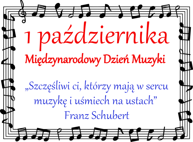 1 października - Międzynarodowy Dzień Muzyki