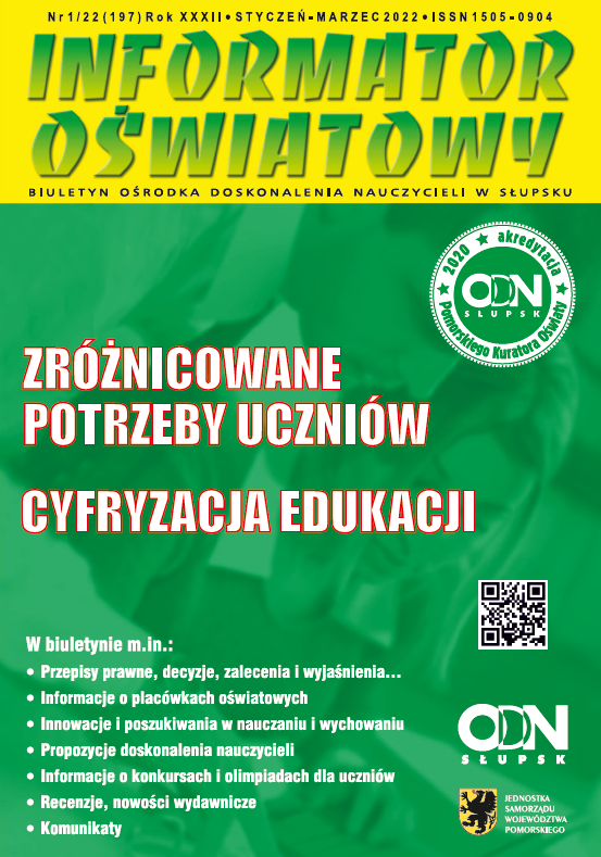 Nr 1/2022 (197) Zróżnicowane potrzeby uczniów; Cyfryzacja edukacji