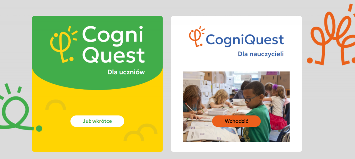 Strona internetowa projektu CogniQuest