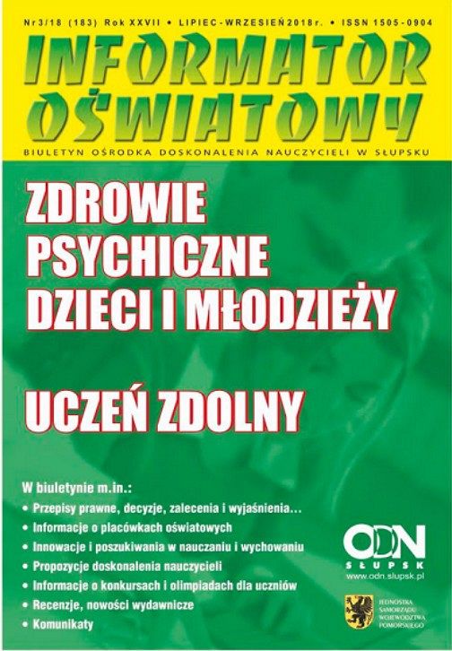 Nr 3/2018 (183) Zdrowie psychiczne dzieci i młodzieży; Uczeń zdolny