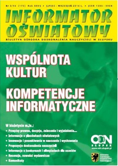 Nr 3/2016 (175) Wspólnota kultur; Kompetencje informatyczne