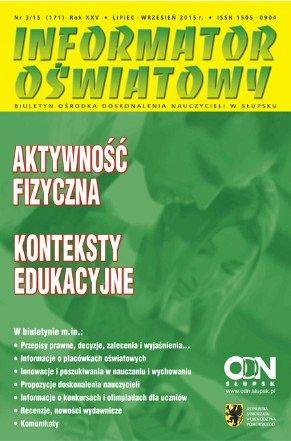 Nr 3/2015 (171) Aktywność fizyczna; Konteksty edukacyjne