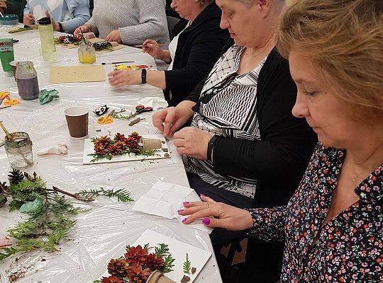 Warsztaty pn. ,,Rękodzieło z szyszek”
