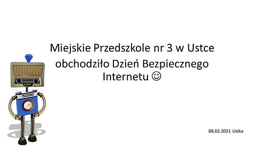 Dzień Bezpiecznego Internetu w Miejskim Przedszkolu nr 3 w Ustce