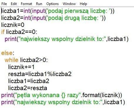 Lekcja programowania: Algorytm Euklidesa w Python