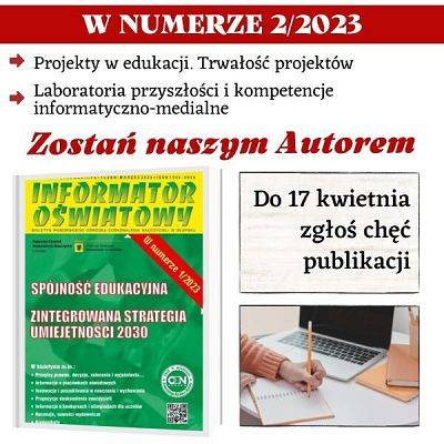 W 2022/2023 napisz do "Informatora Oświatowego"