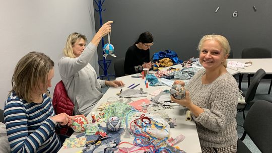 „Warsztaty kreatywne- bombki świąteczne w stylu kimekomi”