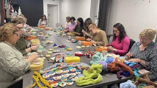 Szkolenie pt. ,,Wielokulturowe Święta Bożego Narodzenia. Warsztaty filcowania”